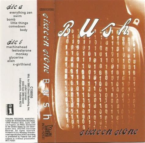 Bush - Sixteen Stone (1994, Cassette) | Discogs