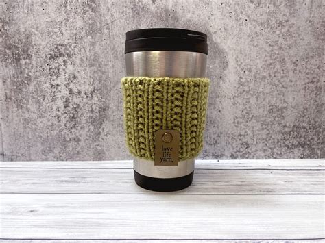 Beginner Knit Mug Cozy (Free Knitting Pattern)