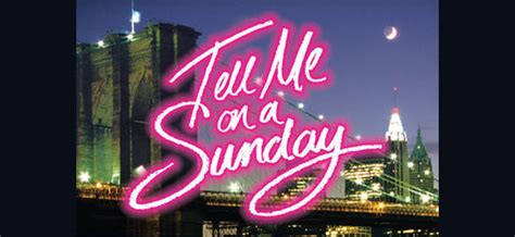 Tell Me On A Sunday Tickets | London Theatre Tickets | Duchess Theatre