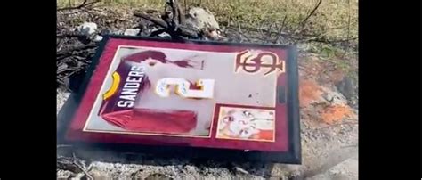 Florida State Fan Burns Autographed Deion Sanders FSU Jersey After ...