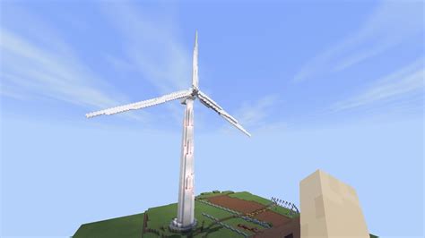 [MCPE] My 1:1 scale Wind Turbine : Minecraft