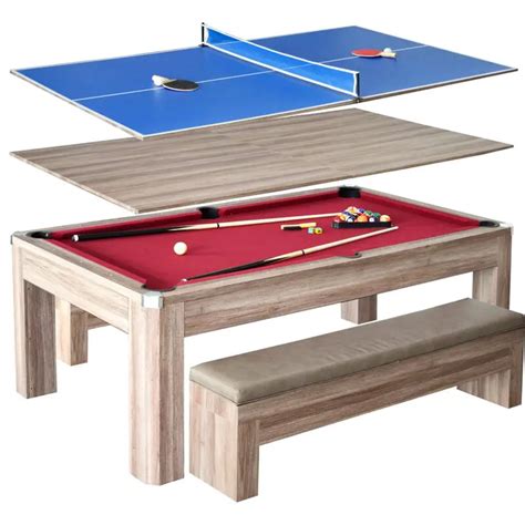 Cool Hathaway Games Newport 7-foot Multi-Game Table Made with Reclaimed ...