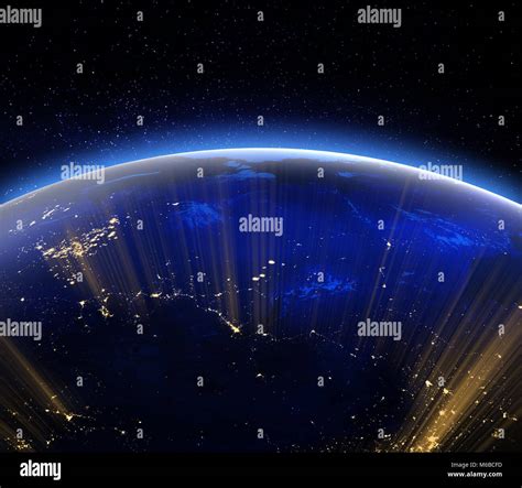 Earth city lights space hi-res stock photography and images - Alamy