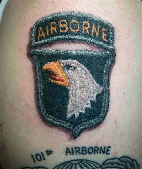 Realistic Airborne Shoulder Tattoo | Veteran Ink