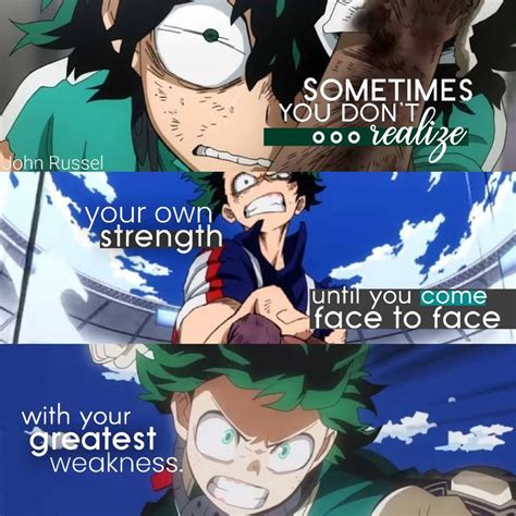 My hero academia | Anime quotes inspirational, Animation quotes, Cartoon quotes