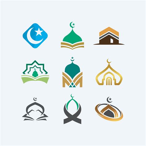 Islamic logos collection symbol designs for business 8245873 Vector Art ...