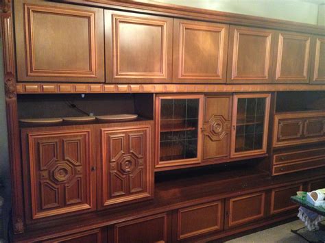 1970s German Schrank storage wall unit antique appraisal | InstAppraisal