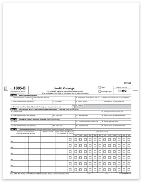 1095 B Form 2023 - Printable Forms Free Online