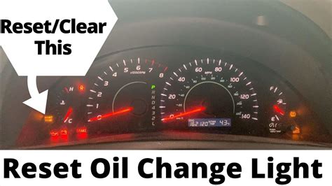 How To Reset Oil Change Light 2007 Toyota Camry - Latest Toyota News