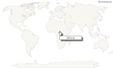 Free clickable map of the world by continent