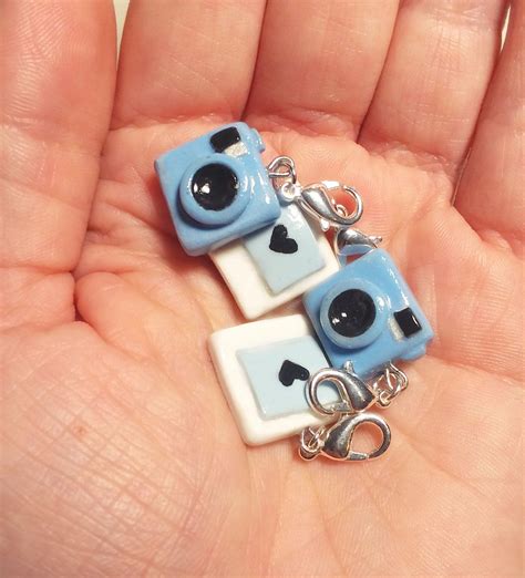 Camera Charms 4pc Polymer Clay Stitch Markers Camera | Etsy | Clay keychain, Polymer clay ...