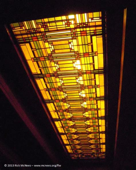 The Robie House by Frank Lloyd Wright- skylight. | Frank lloyd wright, Frank lloyd wright design ...