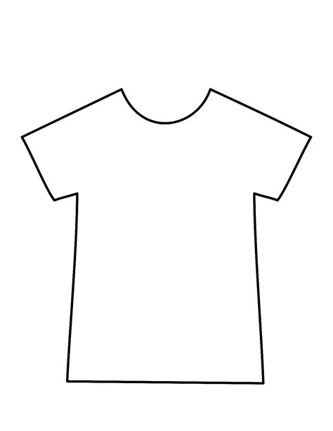 Printable Blank T Shirt Template