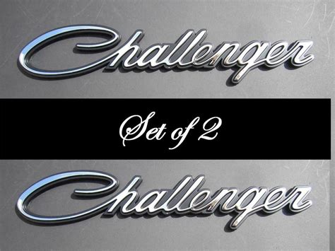 Two 2008-2013 Dodge Classic Challenger Fender Emblems Nameplate OEM Mopar Badge - Other