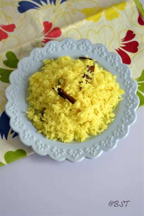 Yellow Coconut Rice | Anglo-Indian Coconut Milk Rice - The Big Sweet Tooth