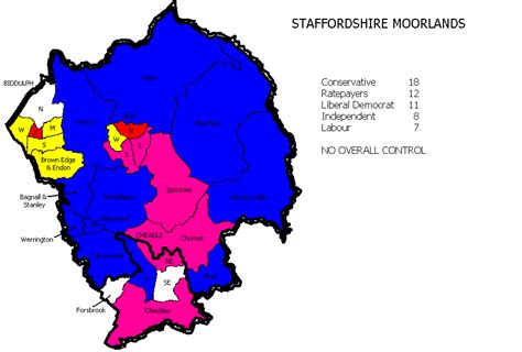 Staffordshire Moorlands District Council Election 2003