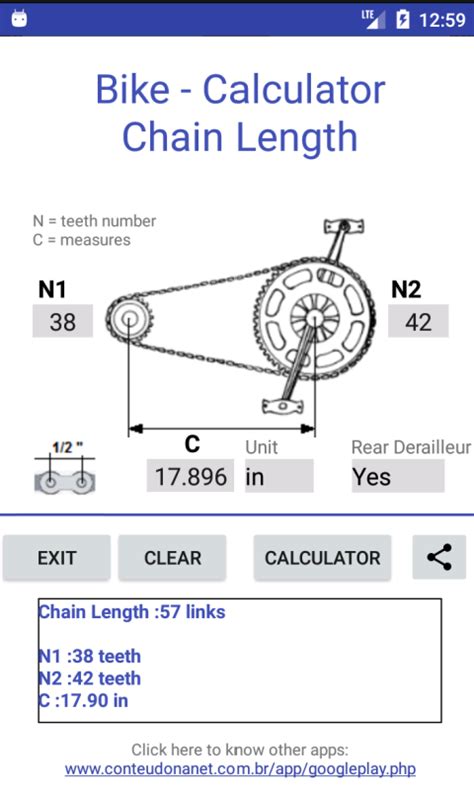 BIKE - Chain Length Calculator - App on Amazon Appstore