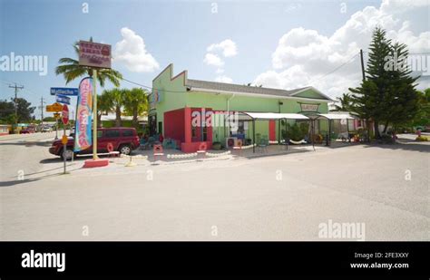 Island Visions art gallery and ice cream shop Matlacha FL USA Stock ...