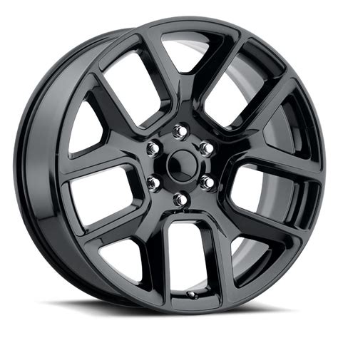 22" Fit's 2019 Dodge Ram 1500 Laramie Hemi Wheels Gloss Black 6x5.5 Set of 4 22x9" Rims - Stock ...