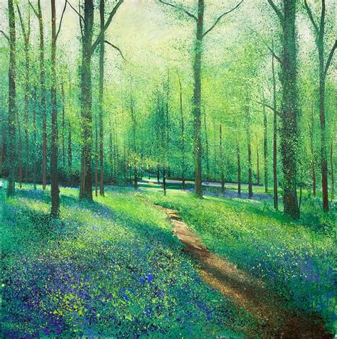 'Bluebell Walk With Betty' Painting No Naked Walls