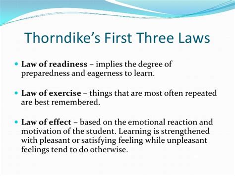 Thorndike Law Of Effect / Thorndike's Law of Effect - Trial and Error Learning - YouTube / The ...