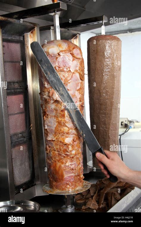 Chicken and lamb doner kebab Stock Photo - Alamy