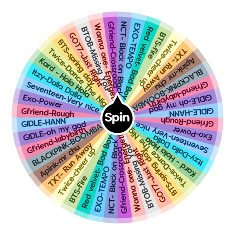 Kpop Songs 🎶🎤💜 | Spin The Wheel App