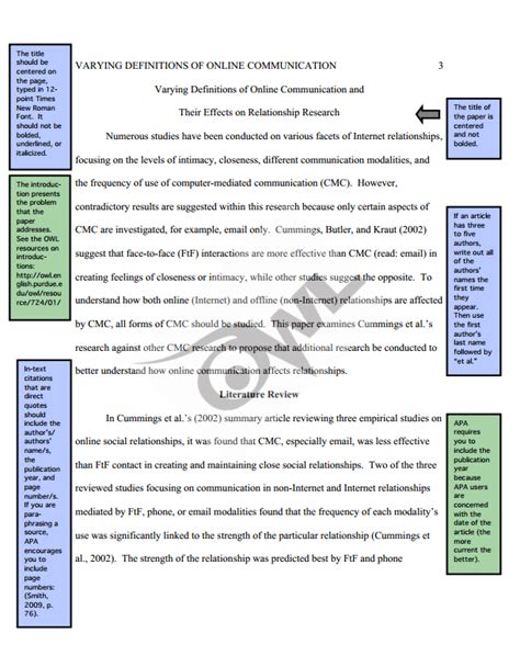 the owl at purdue apa formatting