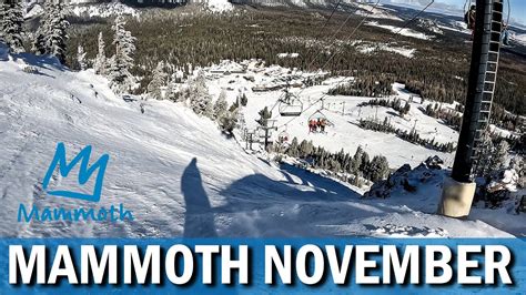 Mammoth Madness in November in California (IKON PASS) | Snowboarding in ...