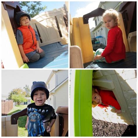 Enjoying the Step2 2-Story Playhouse & Slide | Play houses, Kids playground, Playhouse with slide