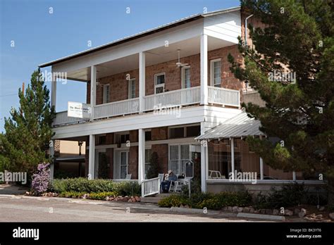 Historic Hotel Limpia Fort Davis Texas USA Stock Photo - Alamy