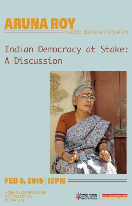 Aruna Roy – Indian Democracy at Stake: A Discussion with Aruna Roy ...