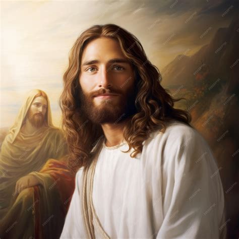 Premium AI Image | Classic Oil Painting Art of Catholic Jesus Christ