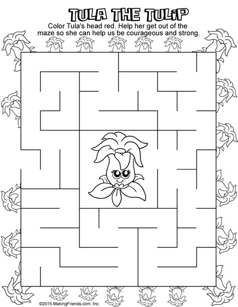 Red Petal Maze - MakingFriendsMakingFriends