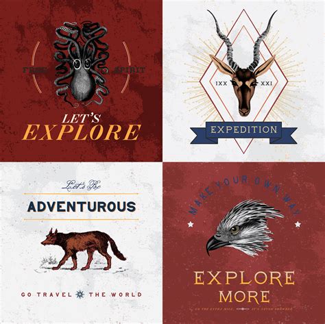 Collection of adventure logo design vectors - Download Free Vectors, Clipart Graphics & Vector Art