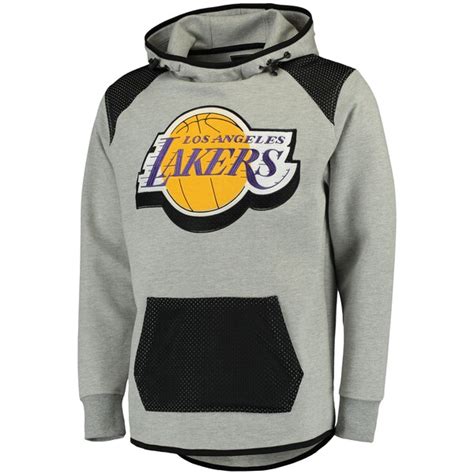 Men's Los Angeles Lakers UNK Gray Halftime Pullover Hoodie - NBA Store