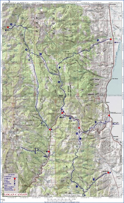 GREAT WESTERN TRAIL MAP UTAH - ToursMaps.com