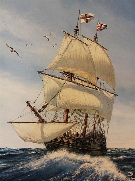 The Mayflower Painting by Dan Nance