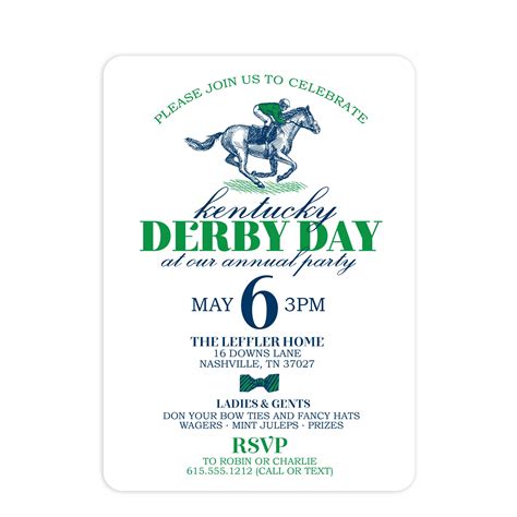 Kentucky Derby Day Invitations - Pipsy