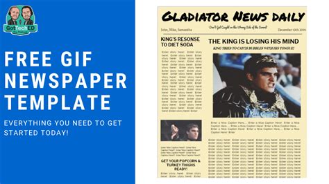 Free Animated GIF Newspaper Template - Welcome to GotTechED