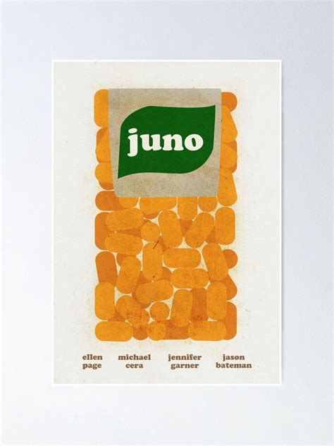 Juno Film Poster Poster by paulrice | Movie posters minimalist, Movie ...