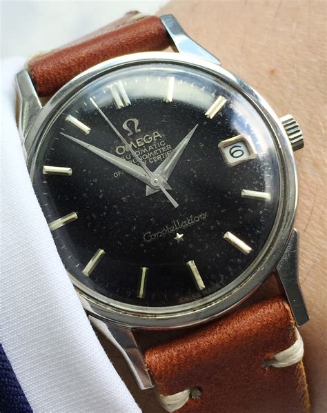 Vintage Omega Constellation Original Black GILT Dial | Vintage Portfolio