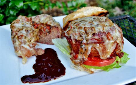 New Smoked Beer-Can Burgers - Barbecuebible.com