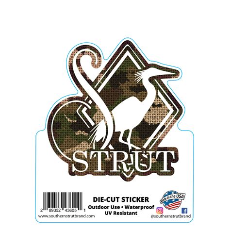 Camo Logo Sticker – Southern Strut Brand