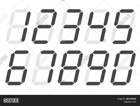 Digital Numbers 0 - 9 Image & Photo (Free Trial) | Bigstock