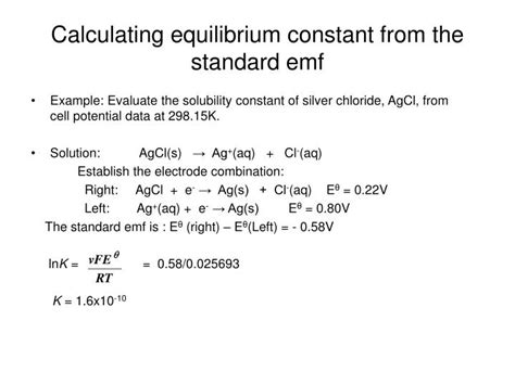 PPT - Nernst equation PowerPoint Presentation - ID:6775484