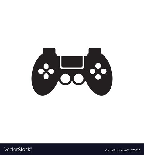 Joystick gamer logo design template Royalty Free Vector