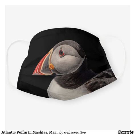 Atlantic Puffin in Machias, Maine Cloth Face Mask | Zazzle.com in 2020 ...