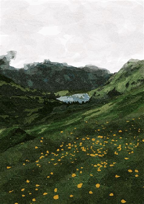 NATURE on Behance | Landscape illustration, Aesthetic art, Aesthetic ...