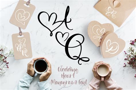 Wedding Heart Font by Happy Letters · Creative Fabrica